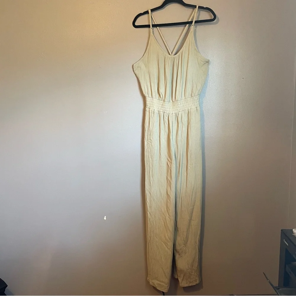 NWT Prana Sz Medium Fernie Sweet Agave Olive Modal Wide Leg Jumpsuit Ret $99! - Picture 4 of 16